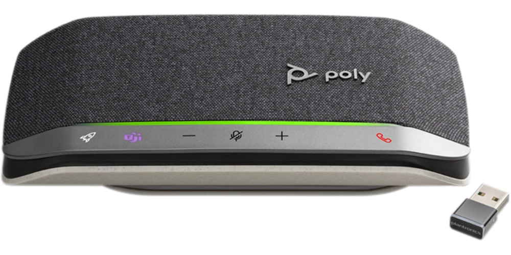 Poly Sync 20+ Altavoz y Micrófono para Videoconferencia USB y Bluetooth