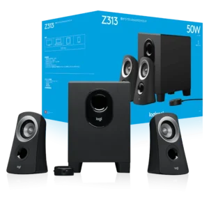 Sistema de Parlantes Logitech Z313 2.1 con Subwoofer 50W 3.5 mm Negro