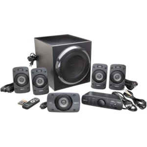 Sistema de Parlantes Logitech Z906 5.1 THX 1000W con Subwoofer y Control Inalámbrico