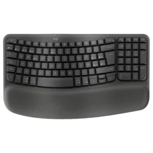 Teclado Ergonómico Logitech Wave Keys Inalámbrico Bluetooth Multi-Dispositivo Negro