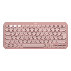 Teclado Logitech Pebble Keys 2 K380s Bluetooth Multi-Dispositivo Rosado
