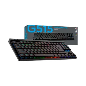 Teclado Mecánico Gamer Logitech G515 LIGHTSPEED TKL RGB Inalámbrico Bluetooth USB-C Negro