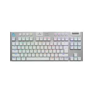 Teclado Mecánico Gamer Logitech G915 X LIGHTSPEED TKL RGB Inalámbrico Bluetooth USB-C Blanco