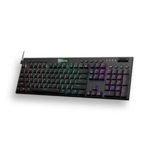 Teclado Mecánico Gamer Redragon Horus FS K619-RGB-SP TKL Switch Red Español RGB Negro