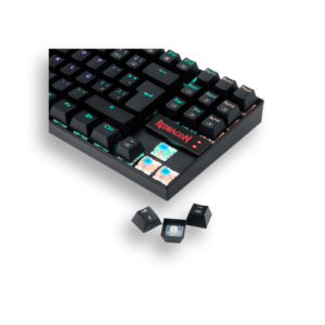 Teclado Mecánico Gamer Redragon Kumara K552RGB-1-SP TKL Switch Blue Español RGB Negro