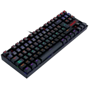 Teclado Mecánico Gamer Redragon Kumara K552RGB-1R-SP TKL Switch Red Español RGB Negro